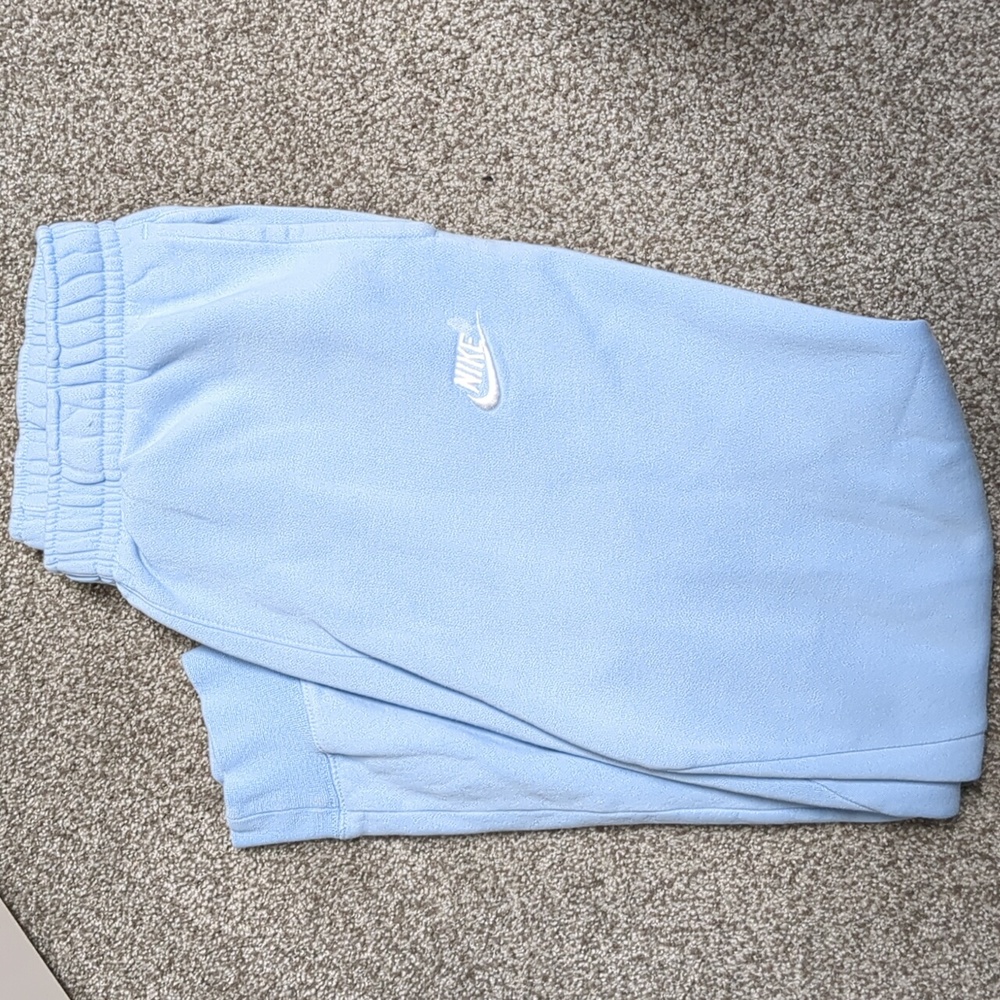 Nike sweatpants light blue from urban outfitters.